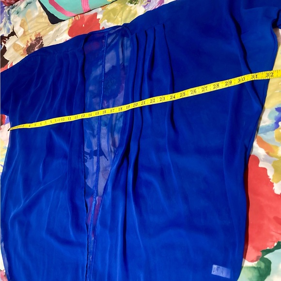 EUC American Apparel blue chiffon kimono - Picture 7 of 9